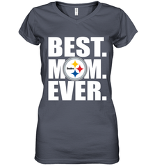 Best Pittsburgh Steelers Mom Ever NFL Team Mother's Day Gift Women's V-Neck T-Shirt Women's V-Neck T-Shirt - amzapparel