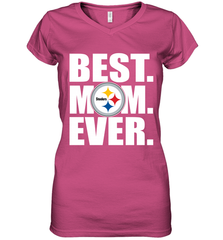 Best Pittsburgh Steelers Mom Ever NFL Team Mother's Day Gift Women's V-Neck T-Shirt Women's V-Neck T-Shirt - amzapparel