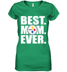Best Pittsburgh Steelers Mom Ever NFL Team Mother's Day Gift Women's V-Neck T-Shirt Women's V-Neck T-Shirt - amzapparel