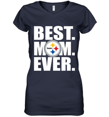 Best Pittsburgh Steelers Mom Ever NFL Team Mother's Day Gift Women's V-Neck T-Shirt Women's V-Neck T-Shirt - amzapparel