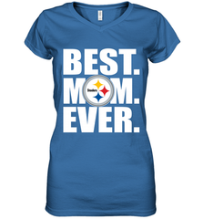 Best Pittsburgh Steelers Mom Ever NFL Team Mother's Day Gift Women's V-Neck T-Shirt Women's V-Neck T-Shirt - amzapparel