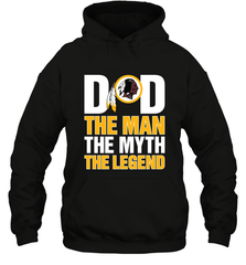 Washington Redskins Dad The Man The Myth The Legend NFL Father's Day Hooded Sweatshirt Hooded Sweatshirt - amzapparel