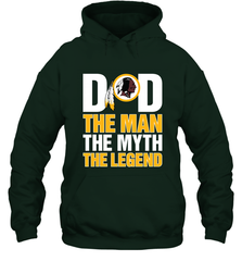 Washington Redskins Dad The Man The Myth The Legend NFL Father's Day Hooded Sweatshirt Hooded Sweatshirt - amzapparel