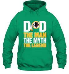 Washington Redskins Dad The Man The Myth The Legend NFL Father's Day Hooded Sweatshirt Hooded Sweatshirt - amzapparel