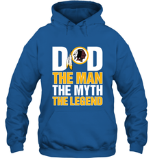 Washington Redskins Dad The Man The Myth The Legend NFL Father's Day Hooded Sweatshirt Hooded Sweatshirt - amzapparel