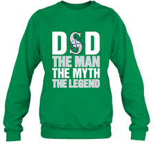 Seattle Mariners Dad The Man The Myth The Legend Father's Day MLB Crewneck Sweatshirt Crewneck Sweatshirt - amzapparel