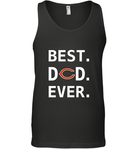 Best Chicago Bears Dad Best Dad Ever NFL Football Fathers Day Men's Tank Top Men's Tank Top / Black / XS Men's Tank Top - amzapparel