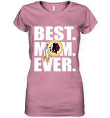 Best Washington Redskins Mom Ever NFL Team Mother's Day Gift Women's V-Neck T-Shirt Women's V-Neck T-Shirt - amzapparel