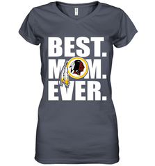 Best Washington Redskins Mom Ever NFL Team Mother's Day Gift Women's V-Neck T-Shirt Women's V-Neck T-Shirt - amzapparel