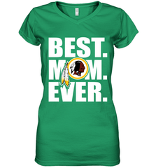 Best Washington Redskins Mom Ever NFL Team Mother's Day Gift Women's V-Neck T-Shirt Women's V-Neck T-Shirt - amzapparel