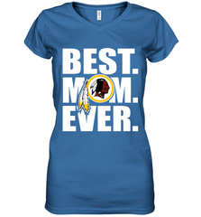 Best Washington Redskins Mom Ever NFL Team Mother's Day Gift Women's V-Neck T-Shirt Women's V-Neck T-Shirt - amzapparel