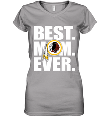 Best Washington Redskins Mom Ever NFL Team Mother's Day Gift Women's V-Neck T-Shirt Women's V-Neck T-Shirt - amzapparel
