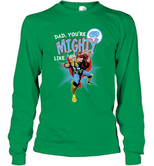 Marvel Thor Mighty Dad Father's Day Gifts Long Sleeve T-Shirt Long Sleeve T-Shirt - amzapparel