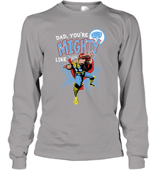 Marvel Thor Mighty Dad Father's Day Gifts Long Sleeve T-Shirt Long Sleeve T-Shirt - amzapparel