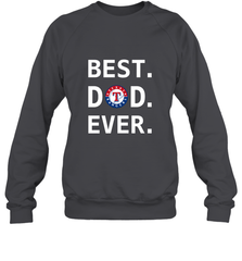 Best Texas Rangers Dad Ever Baseball MLB Fathers Day Crewneck Sweatshirt Crewneck Sweatshirt - amzapparel