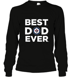 Best Winnipeg Jets Dad Ever Hockey NHL Fathers Day GIft For Daddy Long Sleeve T-Shirt