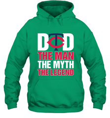Minnesota Twins Dad The Man The Myth The Legend Father's Day MLB Hooded Sweatshirt Hooded Sweatshirt - amzapparel