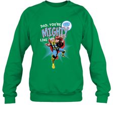 Marvel Thor Mighty Dad Father's Day Gifts Crewneck Sweatshirt Crewneck Sweatshirt - amzapparel