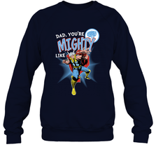 Marvel Thor Mighty Dad Father's Day Gifts Crewneck Sweatshirt Crewneck Sweatshirt - amzapparel