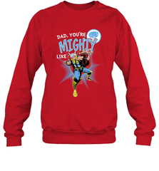 Marvel Thor Mighty Dad Father's Day Gifts Crewneck Sweatshirt Crewneck Sweatshirt - amzapparel