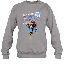 Marvel Thor Mighty Dad Father's Day Gifts Crewneck Sweatshirt Crewneck Sweatshirt - amzapparel