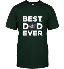 Best Columbus Blue Jackets Dad Ever Hockey NHL Fathers Day GIft For Daddy Men's T-Shirt Men's T-Shirt - amzapparel