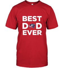 Best Columbus Blue Jackets Dad Ever Hockey NHL Fathers Day GIft For Daddy Men's T-Shirt Men's T-Shirt - amzapparel