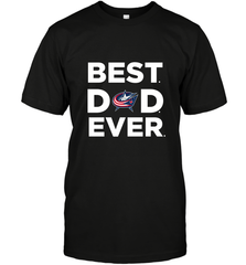 Best Columbus Blue Jackets Dad Ever Hockey NHL Fathers Day GIft For Daddy Men's T-Shirt Men's T-Shirt - amzapparel