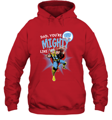 Marvel Thor Mighty Dad Father's Day Gifts Hooded Sweatshirt Hooded Sweatshirt - amzapparel