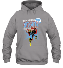 Marvel Thor Mighty Dad Father's Day Gifts Hooded Sweatshirt Hooded Sweatshirt - amzapparel