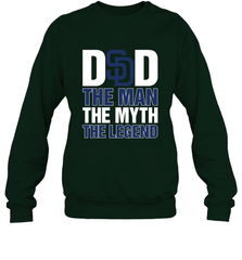 San Diego Padres Dad The Man The Myth The Legend Father's Day MLB Crewneck Sweatshirt Crewneck Sweatshirt - amzapparel