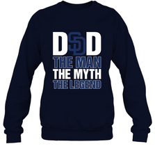 San Diego Padres Dad The Man The Myth The Legend Father's Day MLB Crewneck Sweatshirt Crewneck Sweatshirt - amzapparel