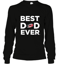 Best Carolina Hurricanes Dad Ever Hockey NHL Fathers Day GIft For Daddy Long Sleeve T-Shirt