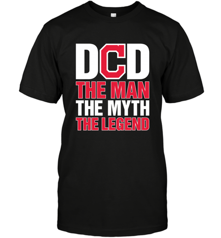 Cleveland Indians Dad The Man The Myth The Legend Father's Day MLB Men's T-Shirt Men's T-Shirt / Black / S Men's T-Shirt - amzapparel