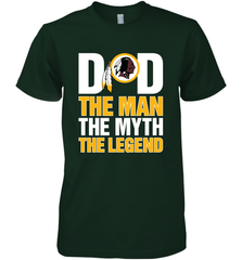 Washington Redskins Dad The Man The Myth The Legend NFL Father's Day Men's Premium T-Shirt Men's Premium T-Shirt - amzapparel