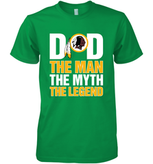 Washington Redskins Dad The Man The Myth The Legend NFL Father's Day Men's Premium T-Shirt Men's Premium T-Shirt - amzapparel