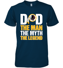 Washington Redskins Dad The Man The Myth The Legend NFL Father's Day Men's Premium T-Shirt Men's Premium T-Shirt - amzapparel