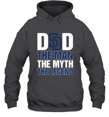 San Diego Padres Dad The Man The Myth The Legend Father's Day MLB Hooded Sweatshirt Hooded Sweatshirt - amzapparel
