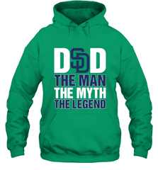 San Diego Padres Dad The Man The Myth The Legend Father's Day MLB Hooded Sweatshirt Hooded Sweatshirt - amzapparel