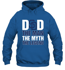 San Diego Padres Dad The Man The Myth The Legend Father's Day MLB Hooded Sweatshirt Hooded Sweatshirt - amzapparel