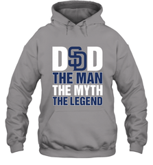 San Diego Padres Dad The Man The Myth The Legend Father's Day MLB Hooded Sweatshirt Hooded Sweatshirt - amzapparel