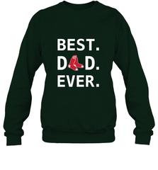 Best Boston Red Sox Dad Ever Baseball MLB Fathers Day Crewneck Sweatshirt Crewneck Sweatshirt - amzapparel