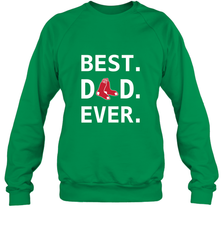 Best Boston Red Sox Dad Ever Baseball MLB Fathers Day Crewneck Sweatshirt Crewneck Sweatshirt - amzapparel