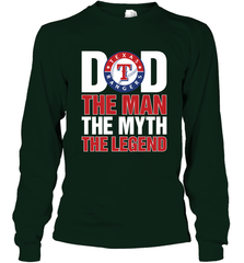 Texas Rangers Dad The Man The Myth The Legend Father's Day MLB Long Sleeve T-Shirt Long Sleeve T-Shirt - amzapparel