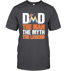 Miami Marlins Dad The Man The Myth The Legend Father's Day MLB Men's T-Shirt Men's T-Shirt - amzapparel