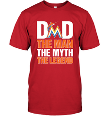 Miami Marlins Dad The Man The Myth The Legend Father's Day MLB Men's T-Shirt Men's T-Shirt - amzapparel