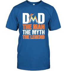 Miami Marlins Dad The Man The Myth The Legend Father's Day MLB Men's T-Shirt Men's T-Shirt - amzapparel