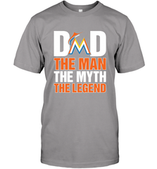 Miami Marlins Dad The Man The Myth The Legend Father's Day MLB Men's T-Shirt Men's T-Shirt - amzapparel