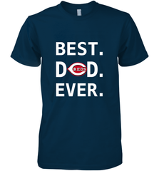 Best Cincinnati Reds Dad Ever Baseball MLB Fathers Day Men's Premium T-Shirt Men's Premium T-Shirt - amzapparel