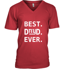 Best New York Giants Dad Best Dad Ever NFL Football Fathers Day Men's V-Neck T-Shirt Men's V-Neck T-Shirt - amzapparel